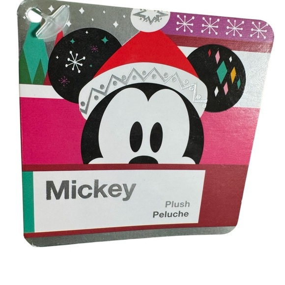 DISNEY STORE MICKEY MOUSE HOLIDAY PLUSH 9 1/2"  CHRISTMAS 2018 MINI BEAN BAG - Picture 7 of 11